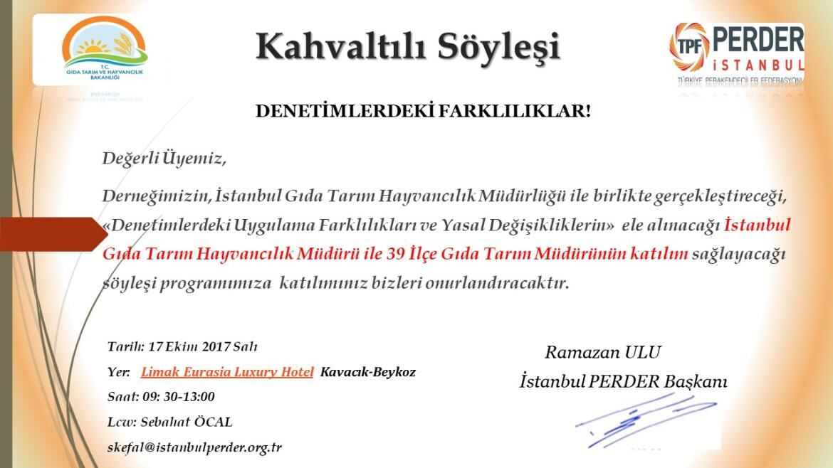 İSTANBUL PERDER İL TARIM TOPLANTISI