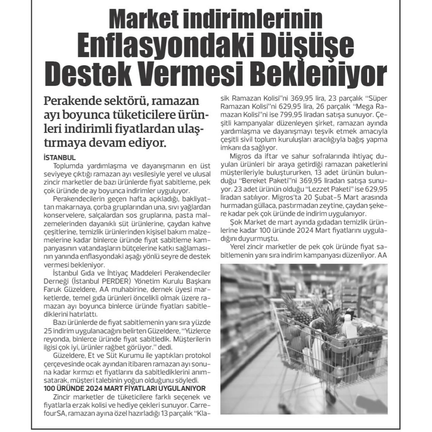 Yerel Marketlerden Enflasyona Karşı Kararlı Mücadele