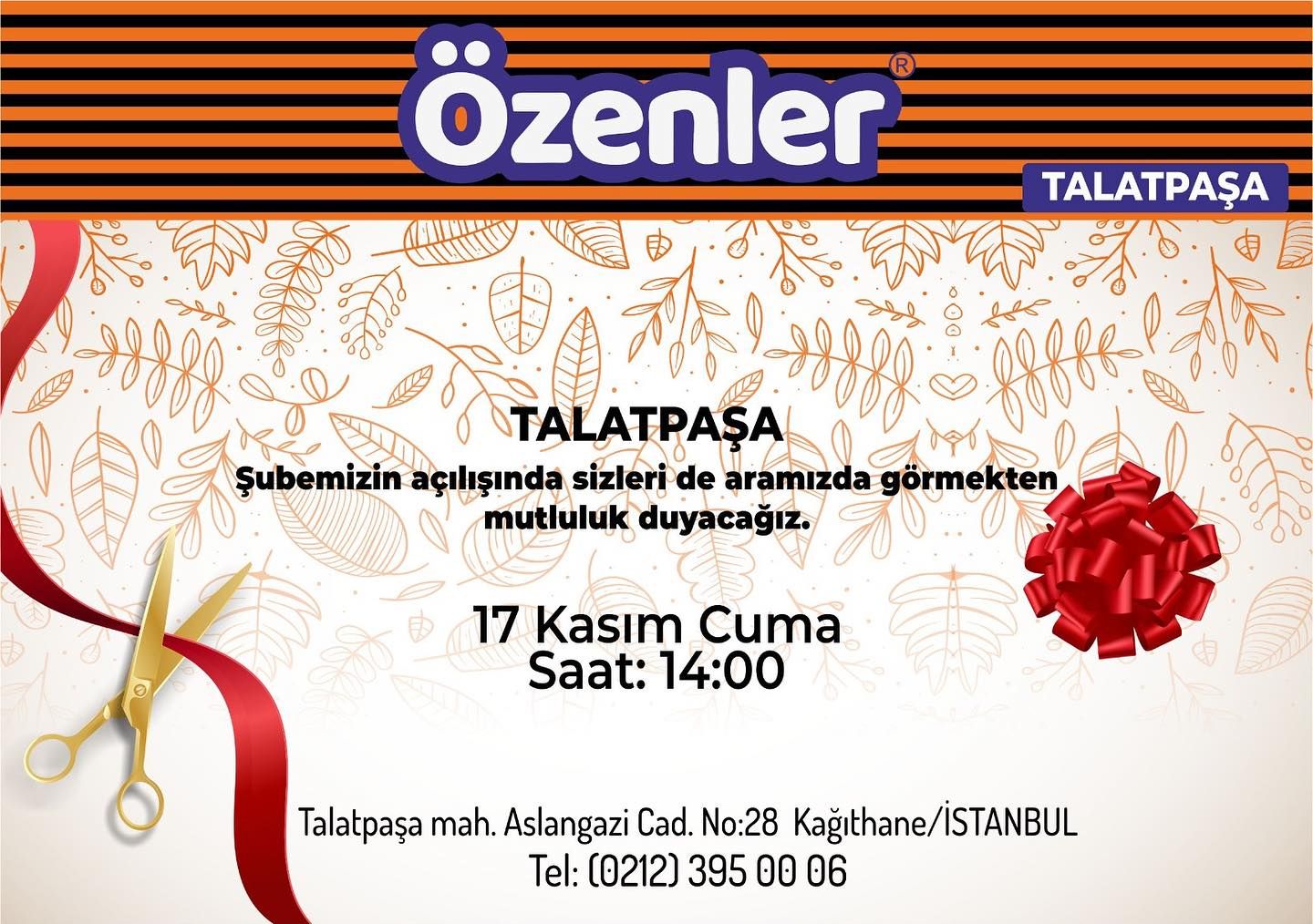 Derneğimiz Üyesi Özenler Market/ Talatpaşa şube açılışı.